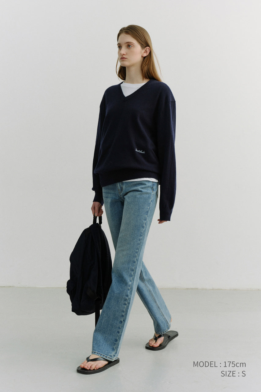 Dunst Essential Semi Boot-Cut Jeans Brushed Blue