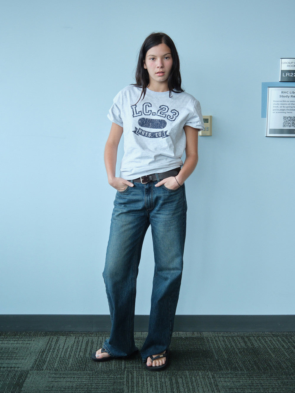 Low Classic Lc 23 Tee Light Melange Grey