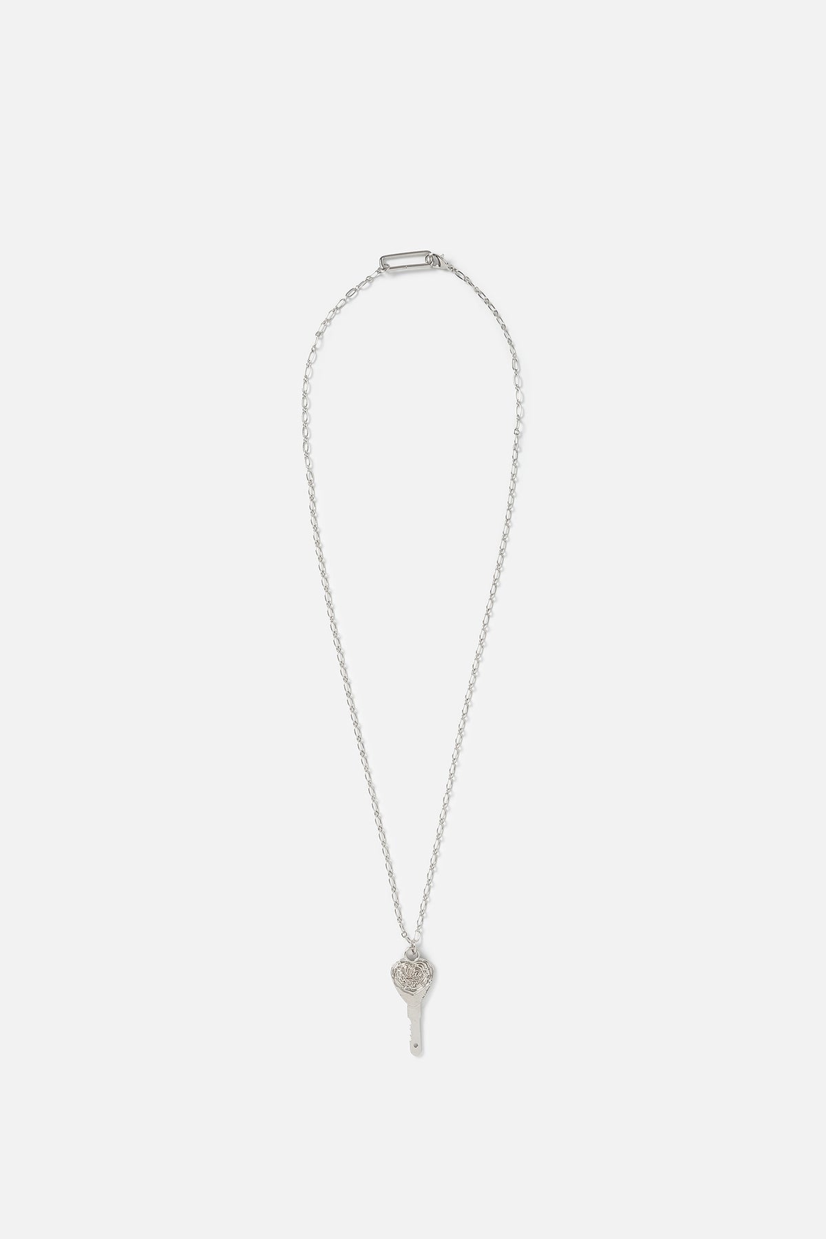 Instantfunk Key Chain Long Necklace - Silver