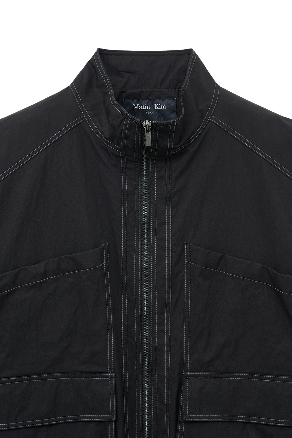 Matinkim Utility Bomber Jumper For Men IN Black