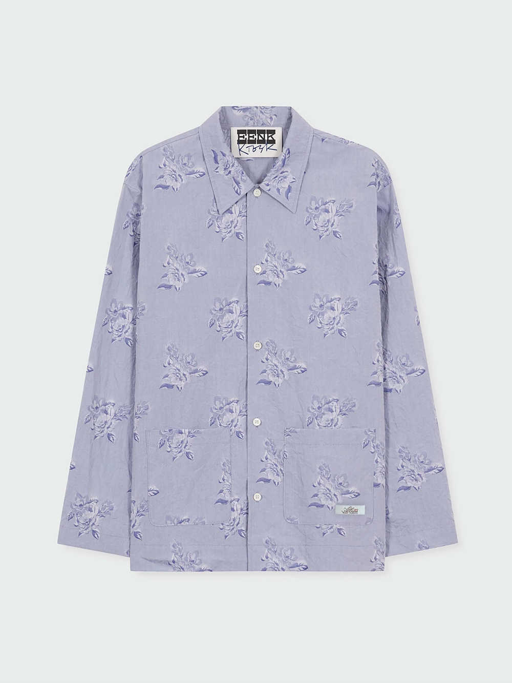 EENK (Unisex) Floral Long Sleeve Shirt - Lavender