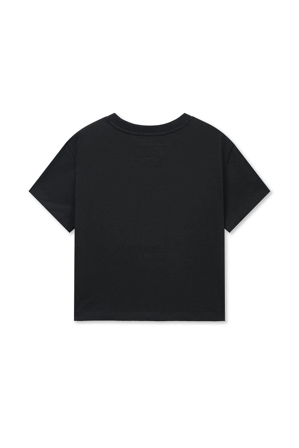 Matinkim Label Point Lettering Crop Top IN Black