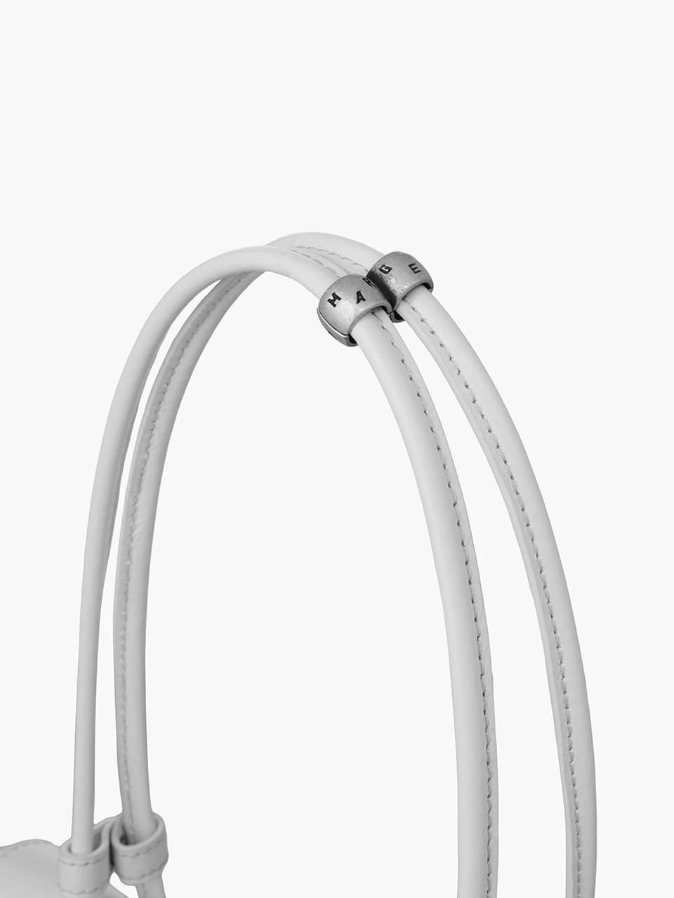 Margesherwood Double Bag Ring round vintage silver