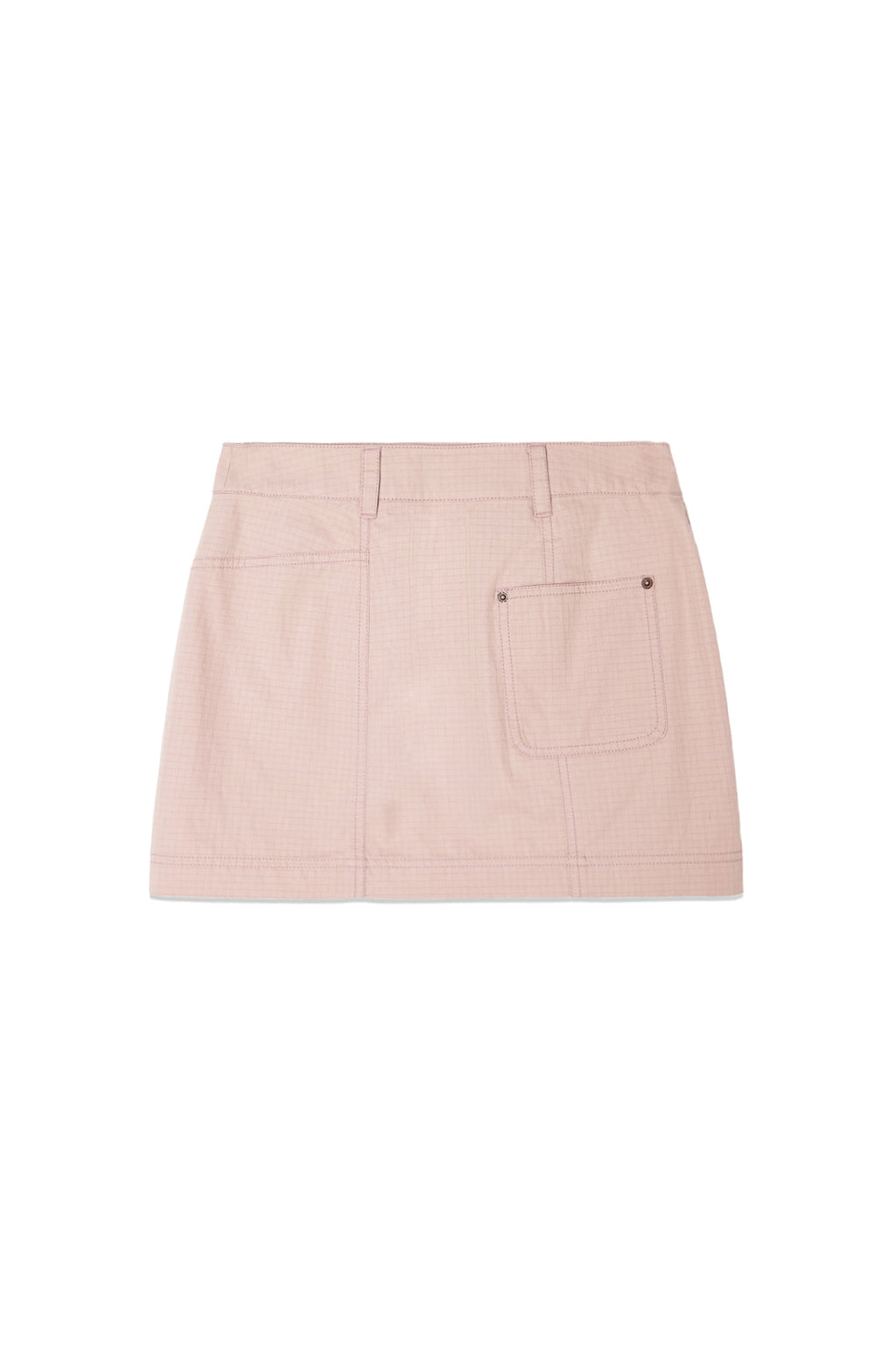 [matinkim] POCKET FOLDOVER WRAP MINI SKIRT IN INDIAN PINK