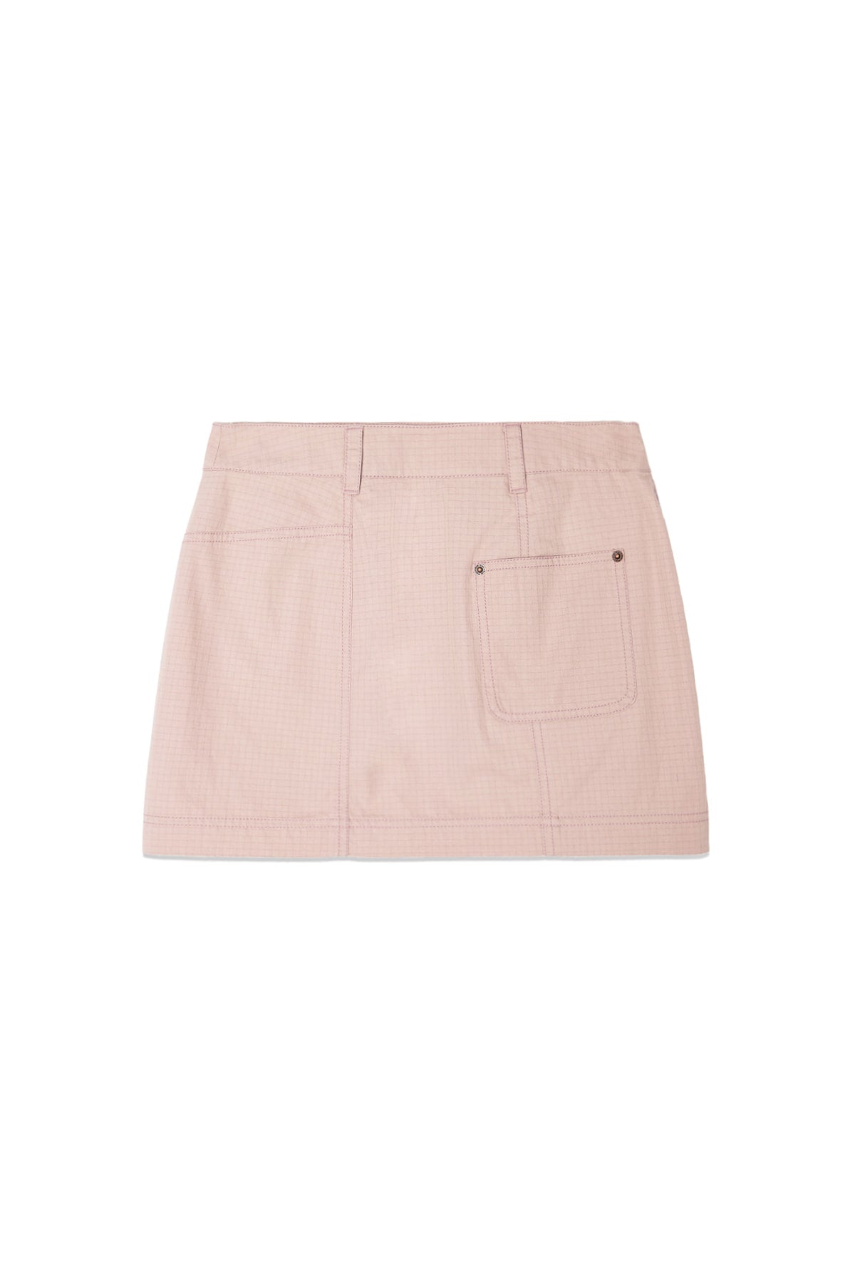 [matinkim] POCKET FOLDOVER WRAP MINI SKIRT IN INDIAN PINK