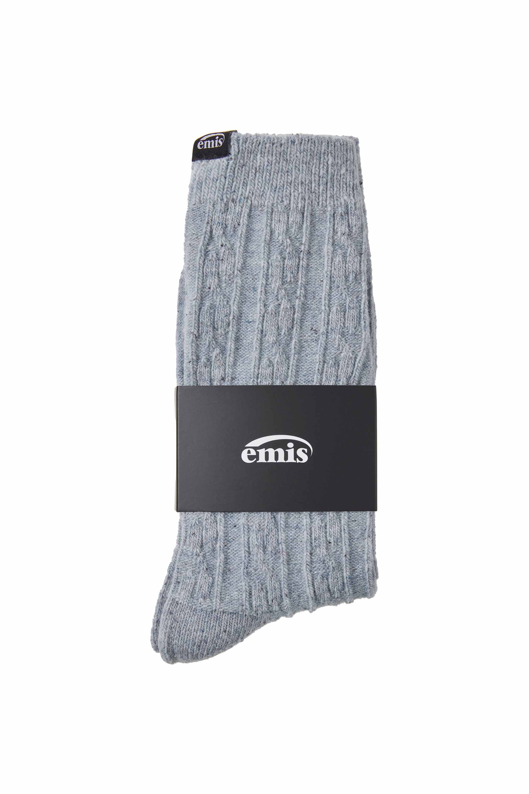 (MENS) NEP CABLE SOCKS-BLUE