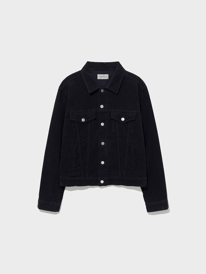 Low Classic Corduroy Trucker Jacket Navy