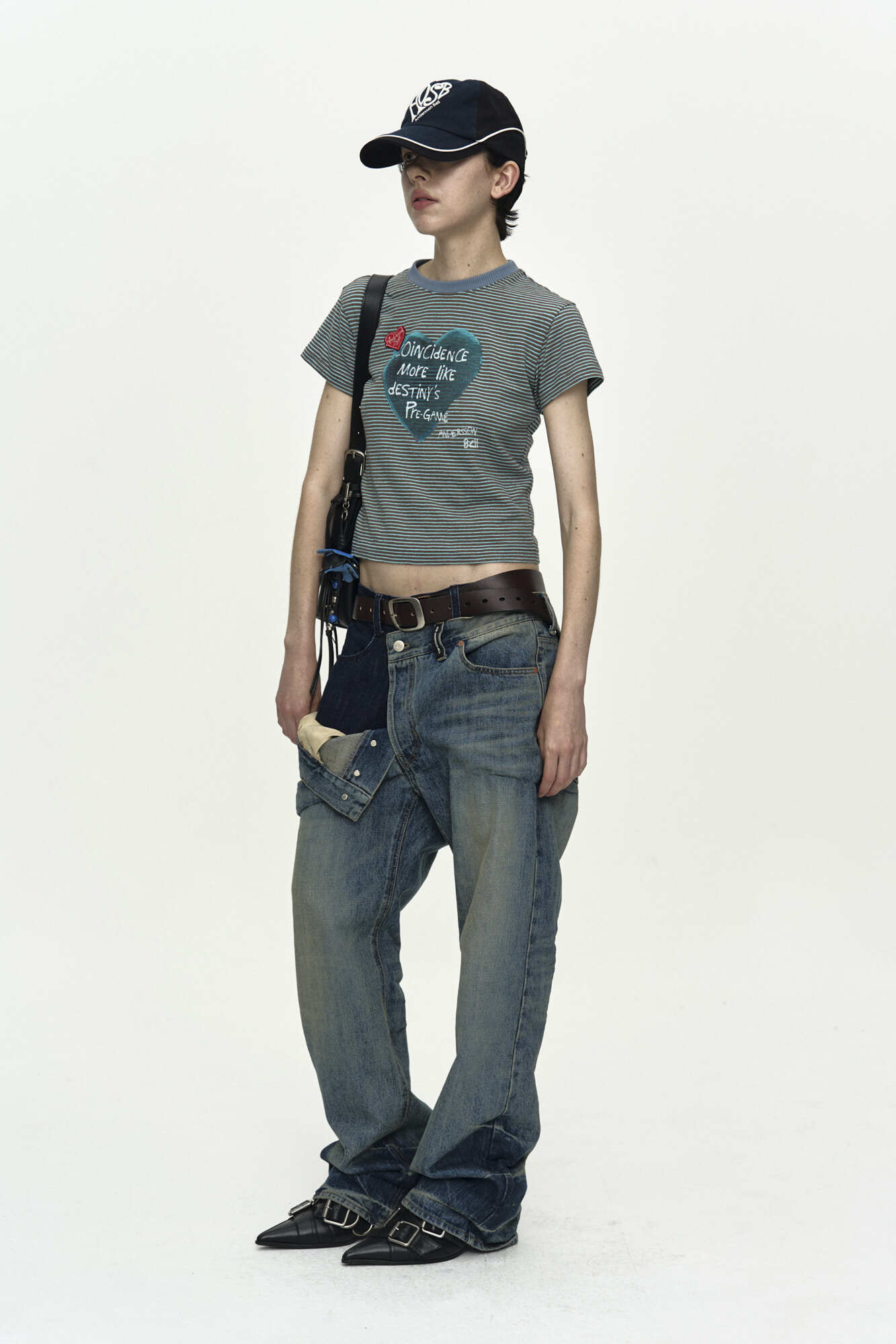 Andersson Bell (Essential) Heart Message Stripe T-Shirt