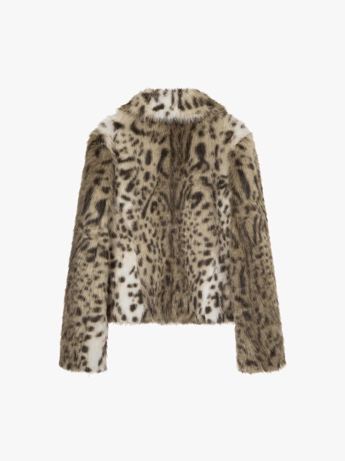 Margesherwood Fitted Faux Fur Jacket leopard