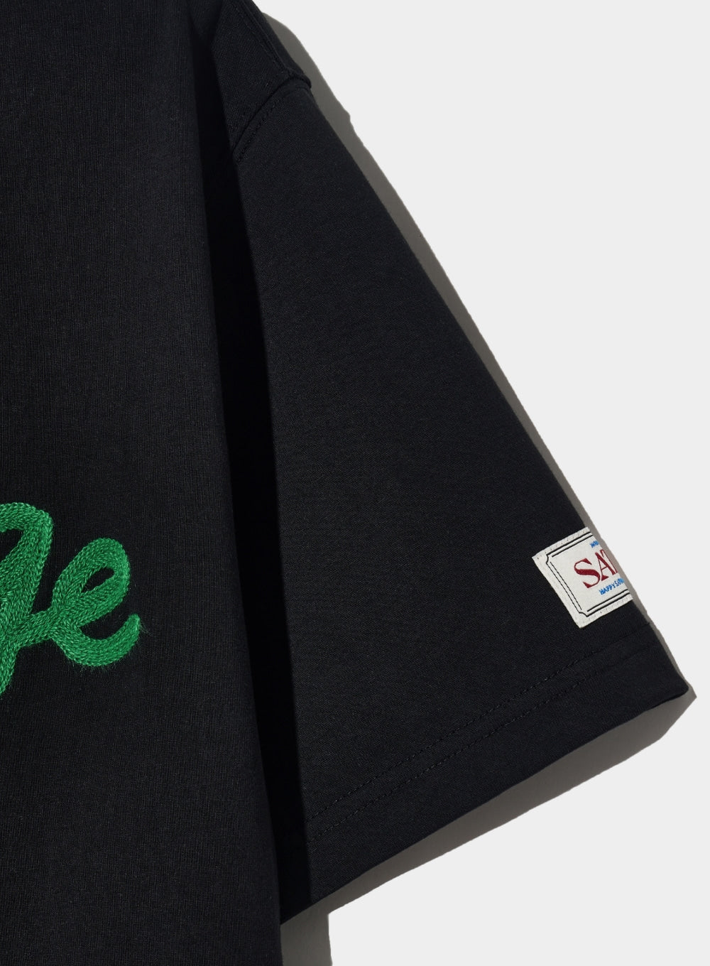 [satur] (W) Satur Logo Voyage T-Shirt - Black/Green