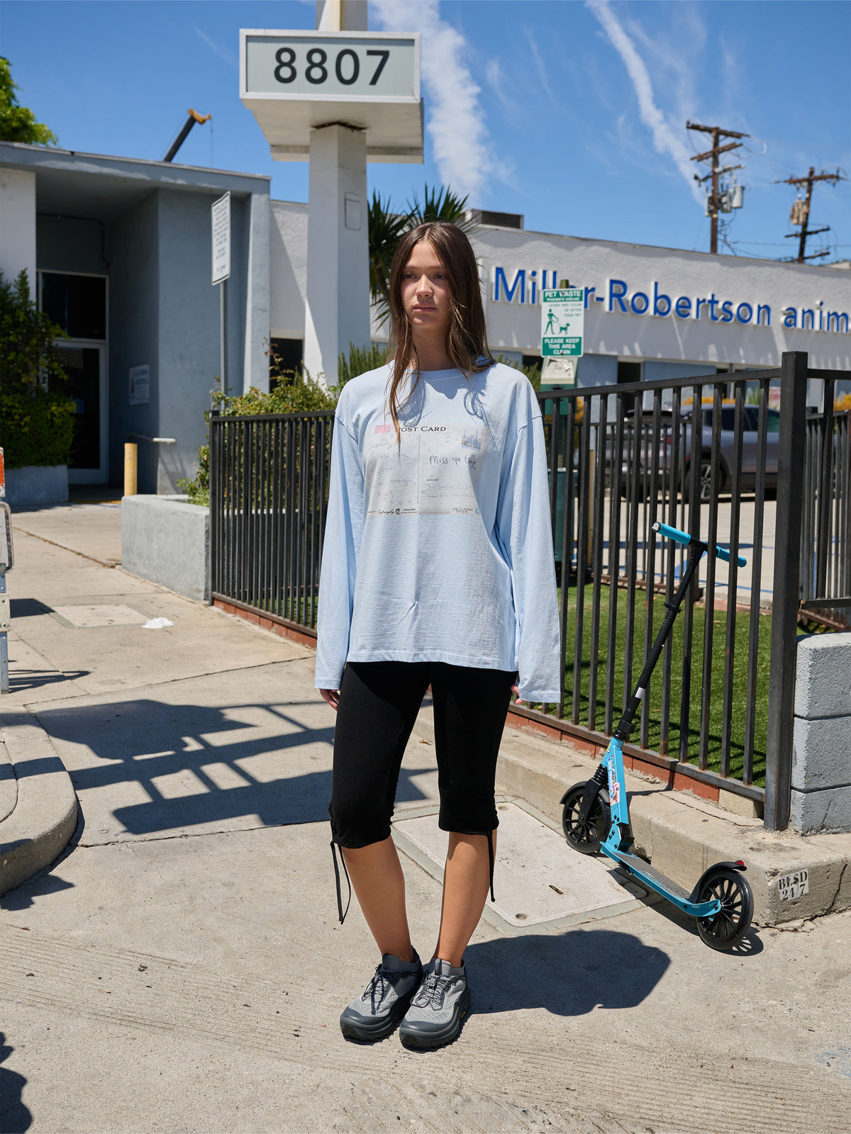 Low Classic Postcard Long Sleeve Tee Blue