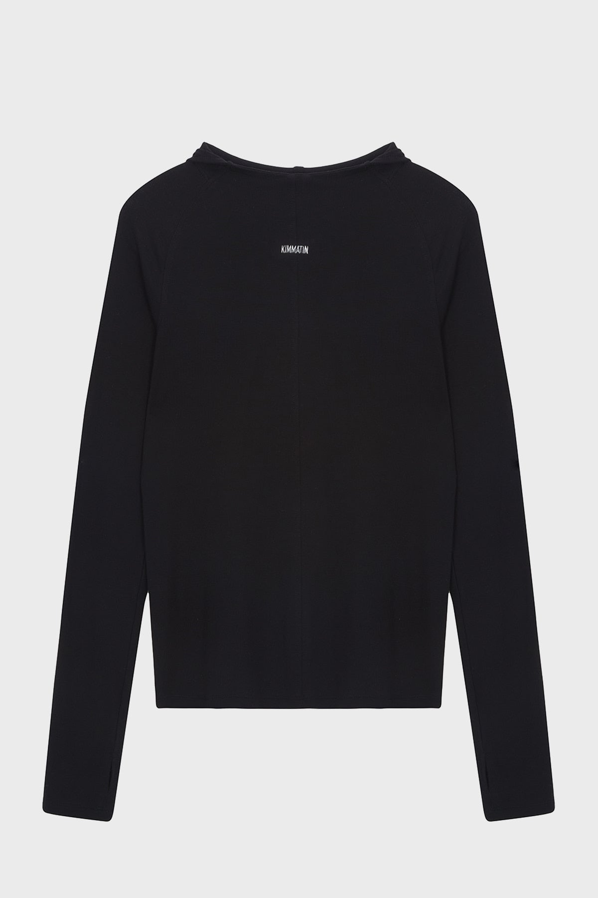 Matinkim Slim Hoody Jersey Top IN Black