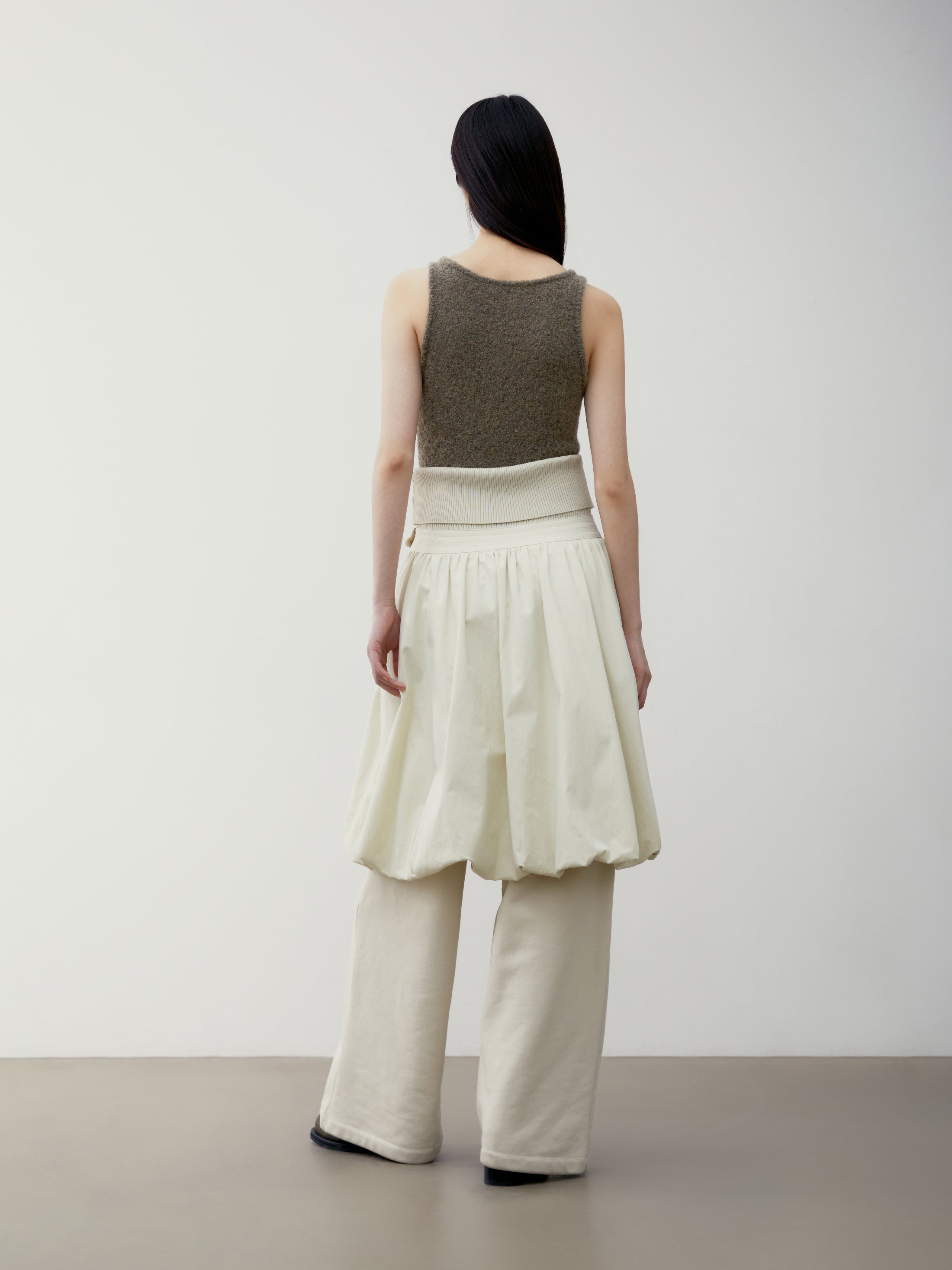 [low_classic] BUBBLE MIDI SKIRT
CREAM