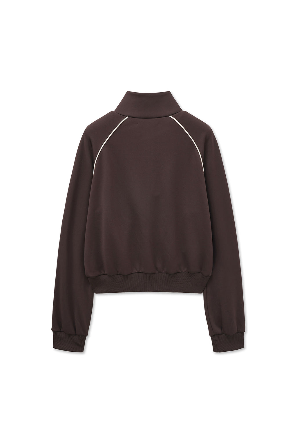 [matinkim] HEART LOGO TRACK JUMPER IN BROWN