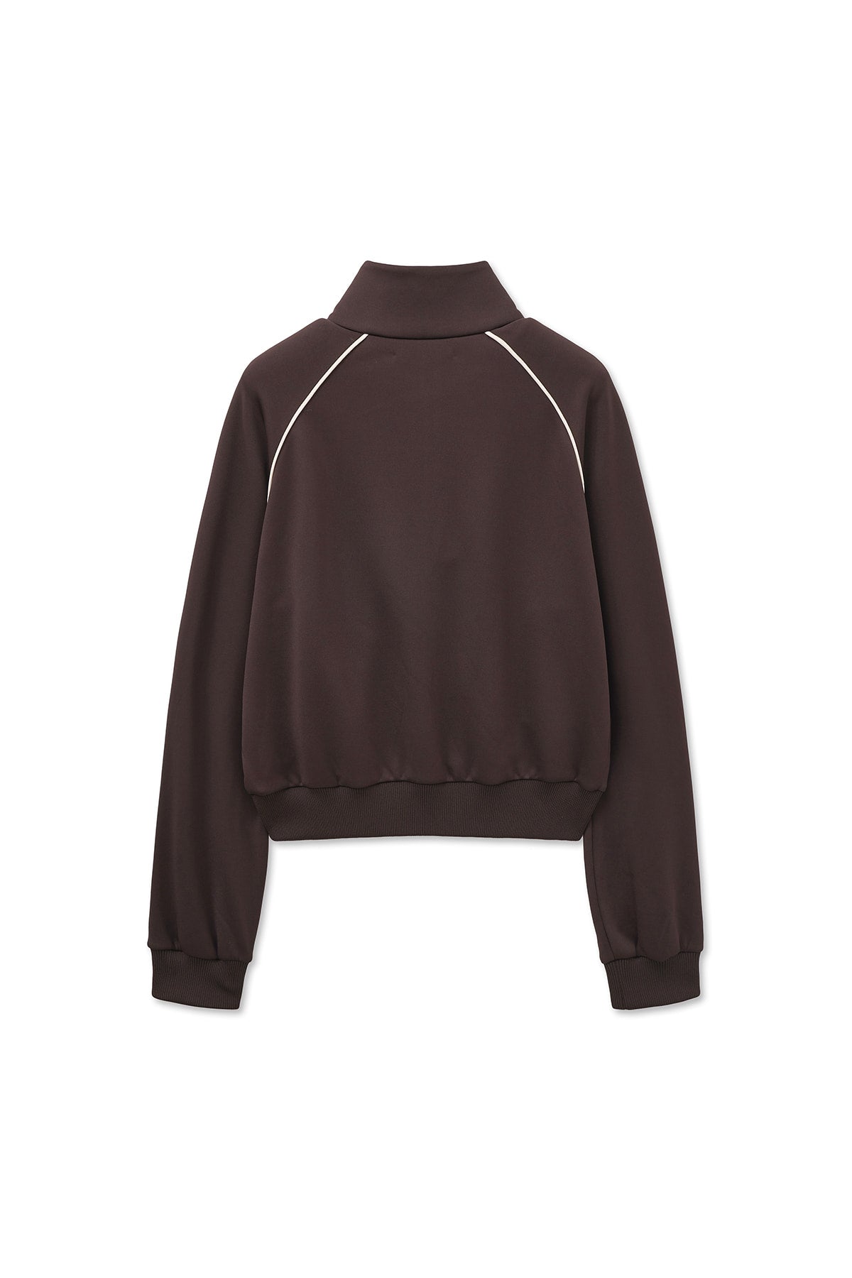 [matinkim] HEART LOGO TRACK JUMPER IN BROWN
