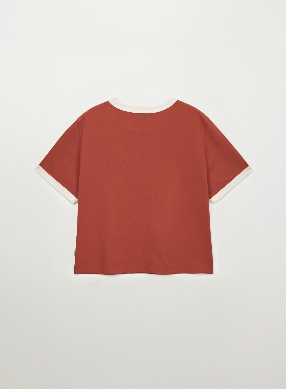 Satur (W) Arch Logo Ringer T-Shirt - Red