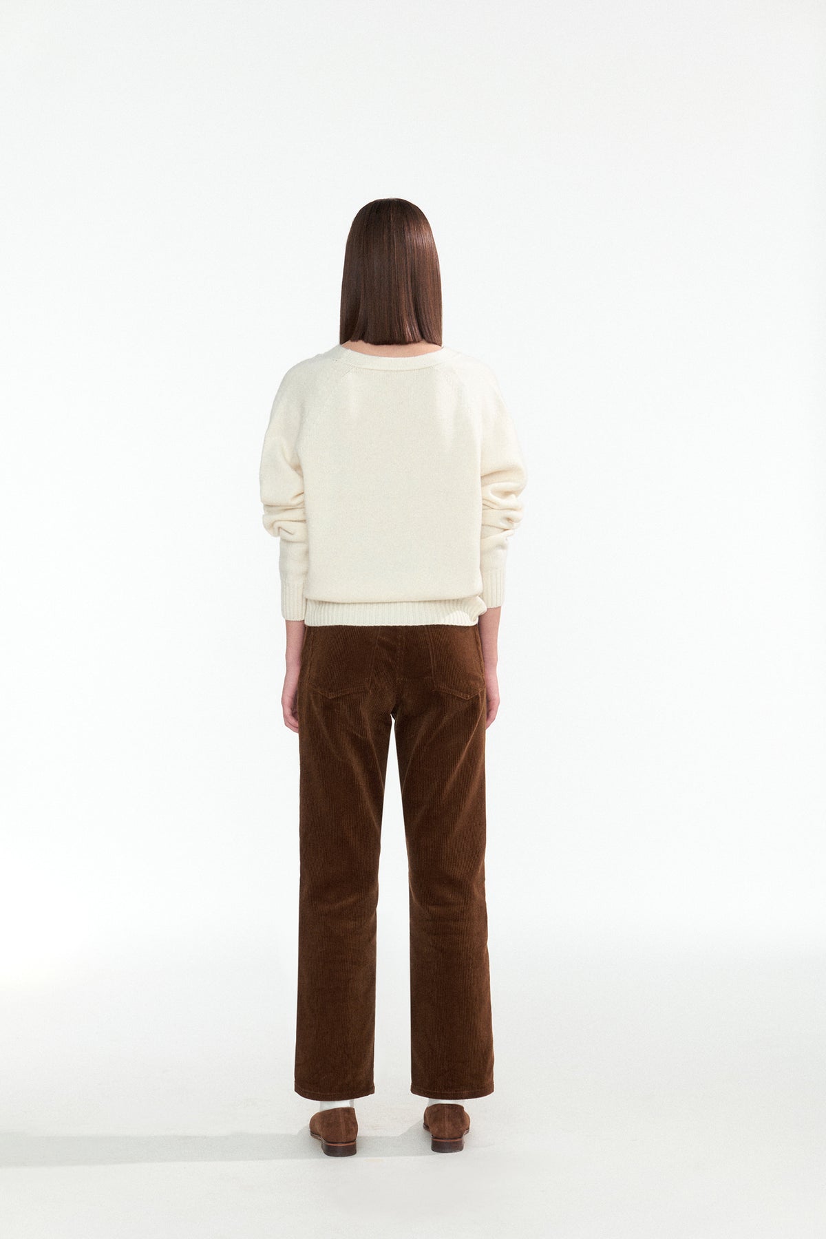 Nothing Written Erin wool v-neck pullover (Ivory)