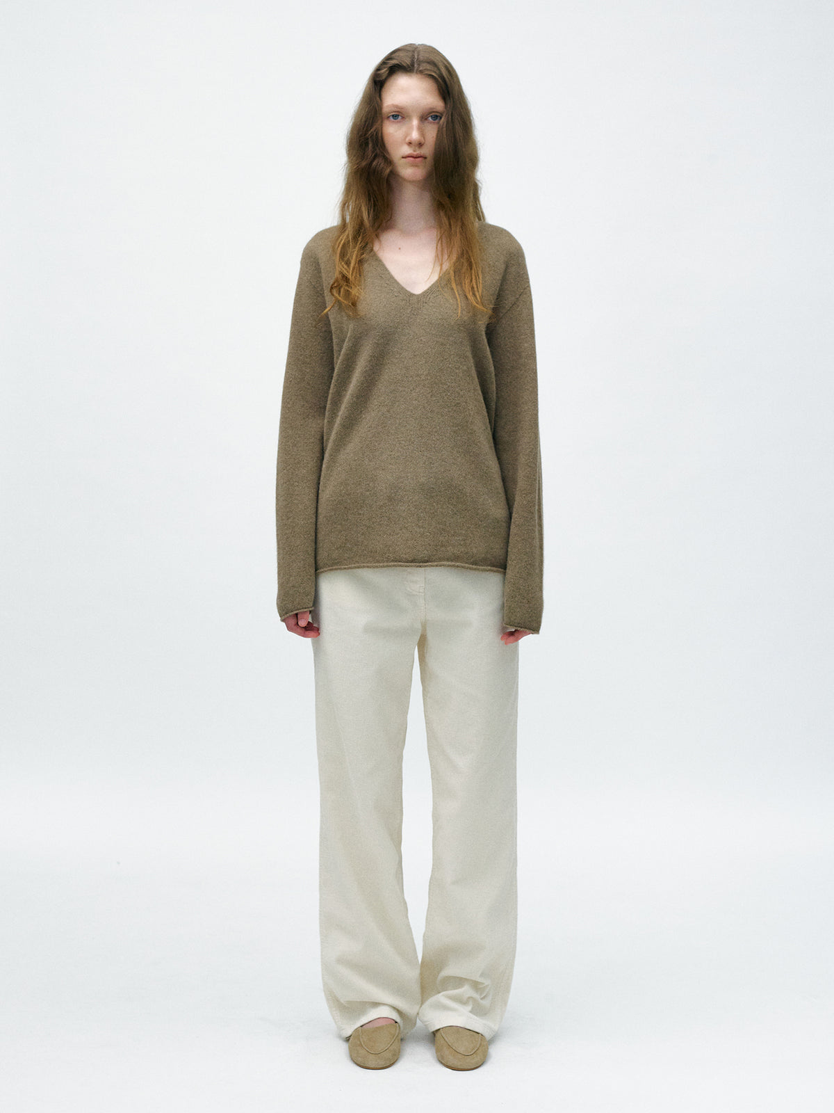 Nothing Written Cocoon corduroy pants (Ivory) (Pre-order, ships from Nov 6)