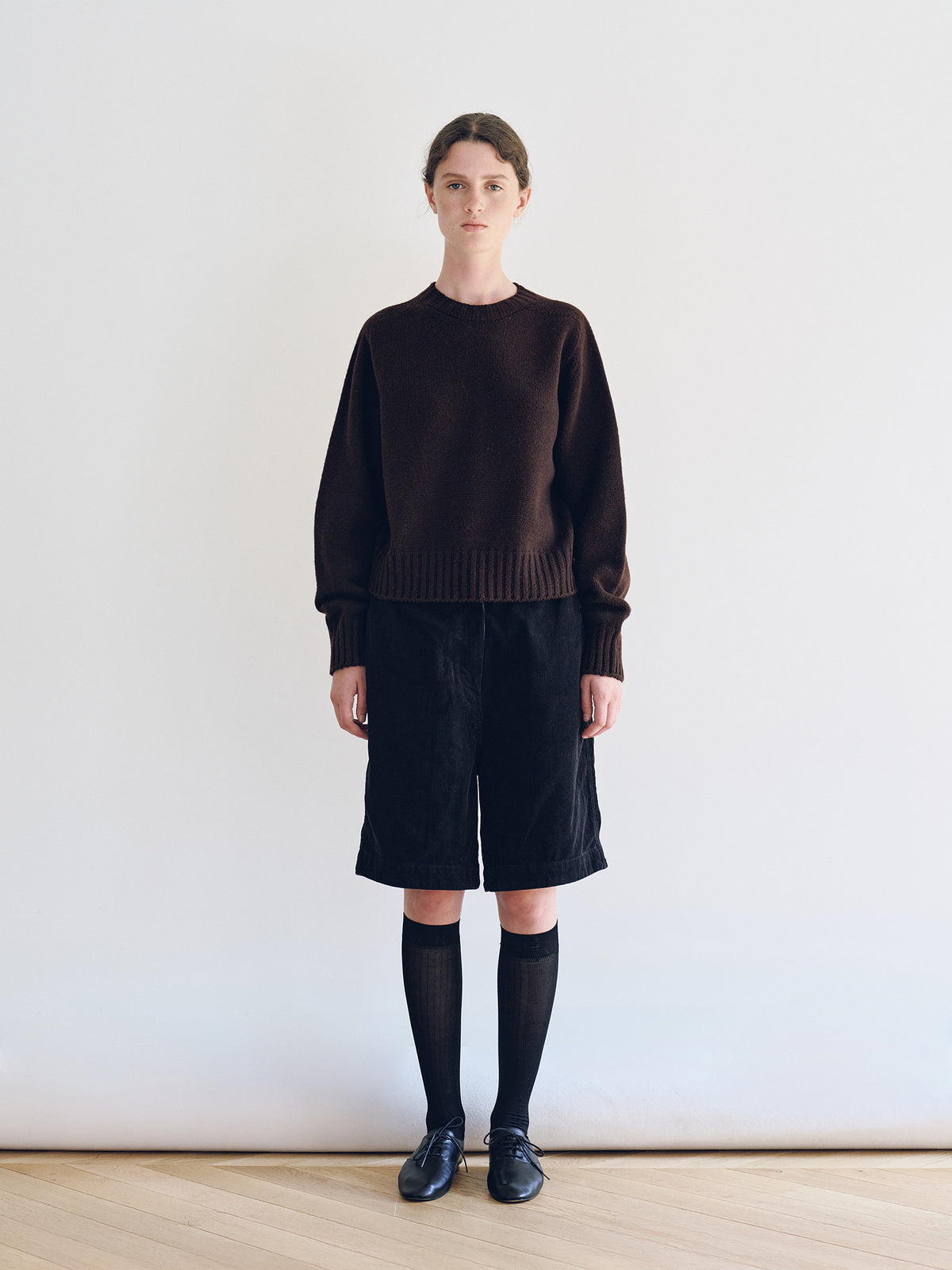 Nothing Written Bunny Wool Pullover Knit (D. Brown)