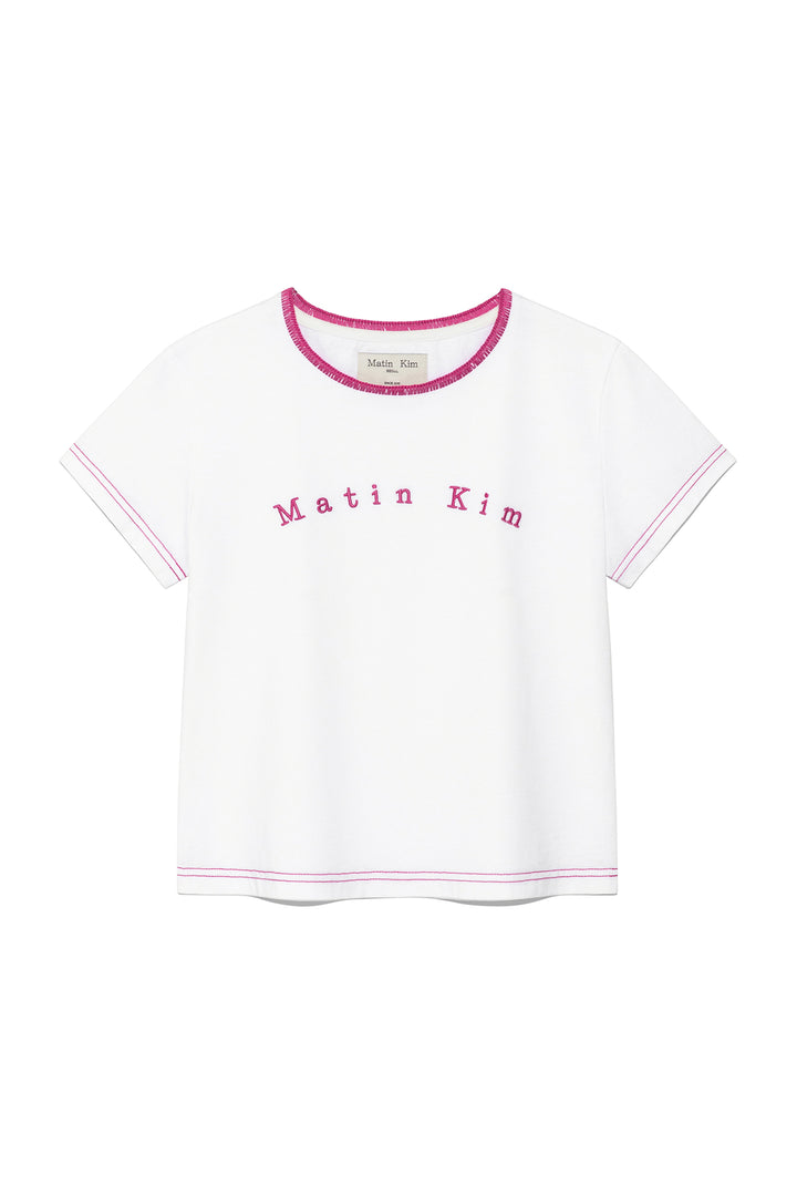 Matinkim Color Point Arch Logo Top IN White