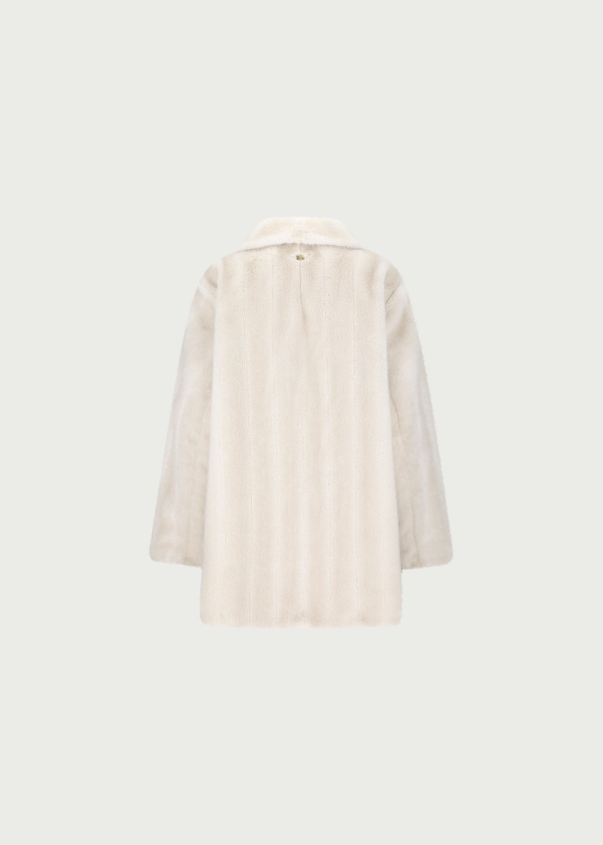 Depound faux fur long coat - ivory