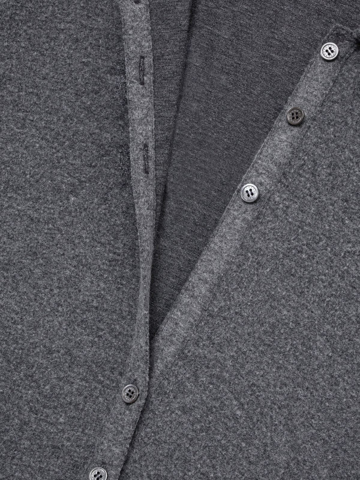 Margesherwood Fleece PK Long Sleeve charcoal