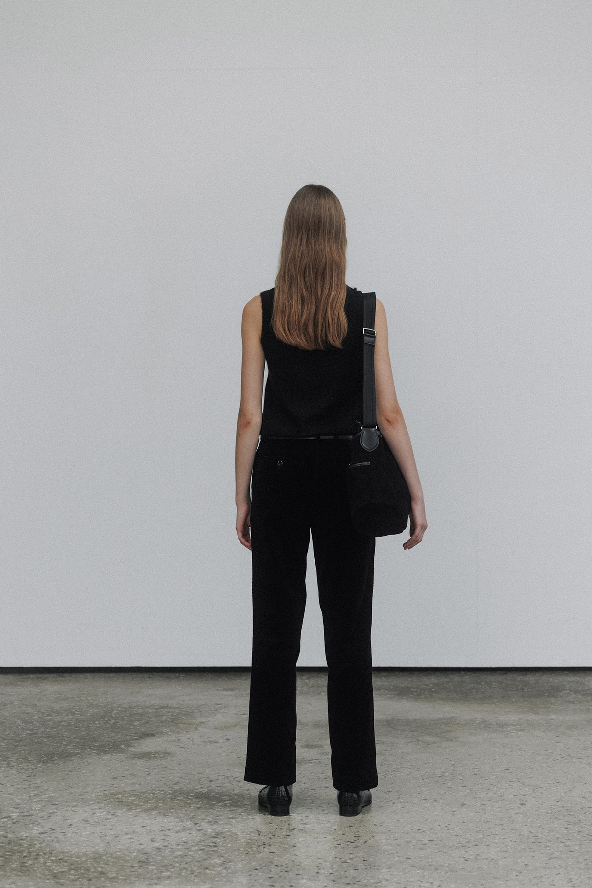 Nothing Written Carol u-neck vest (Black)