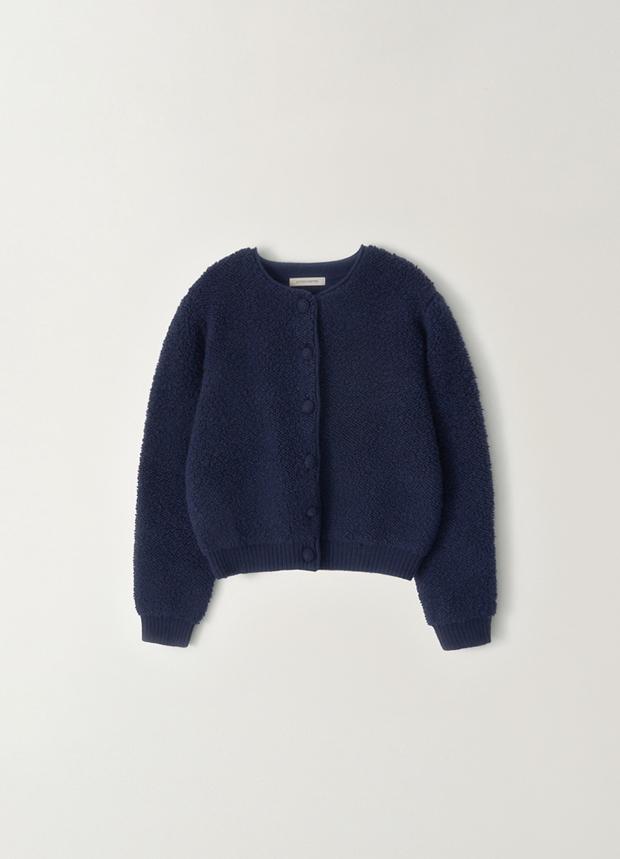 Nothing Written Lett boucle cardigan (Navy)