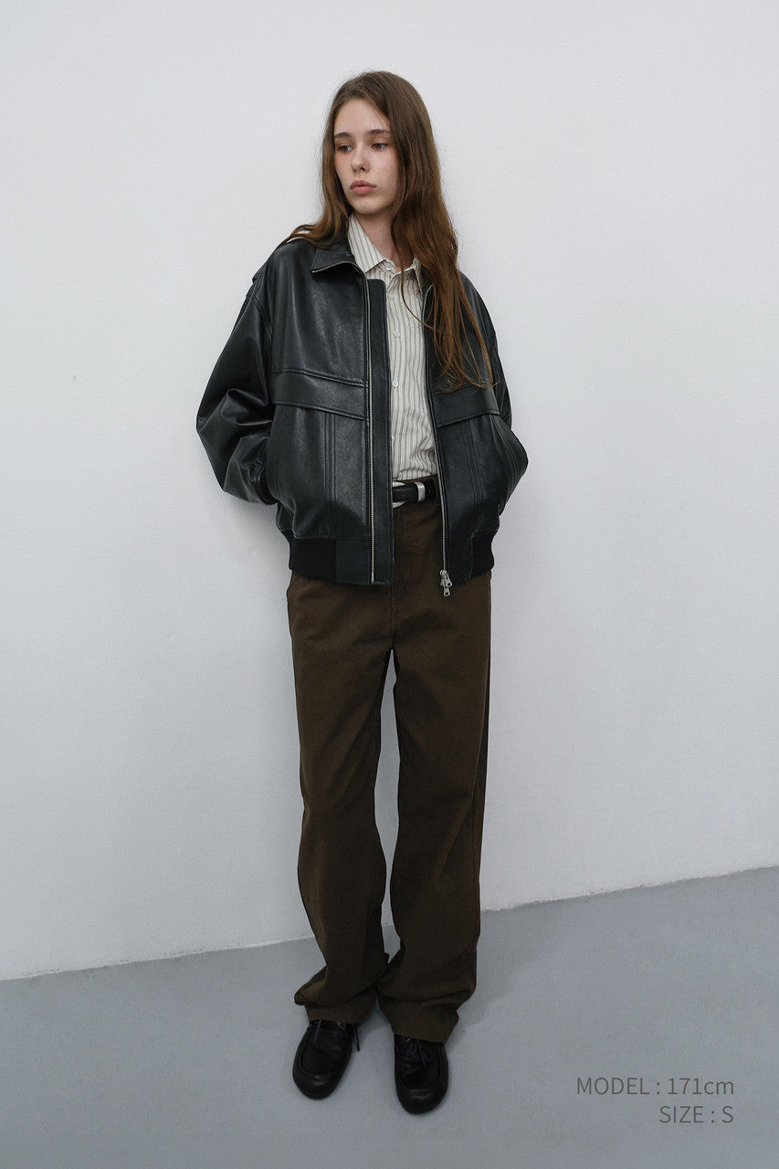 Dunst Straight Chino Slacks Brown