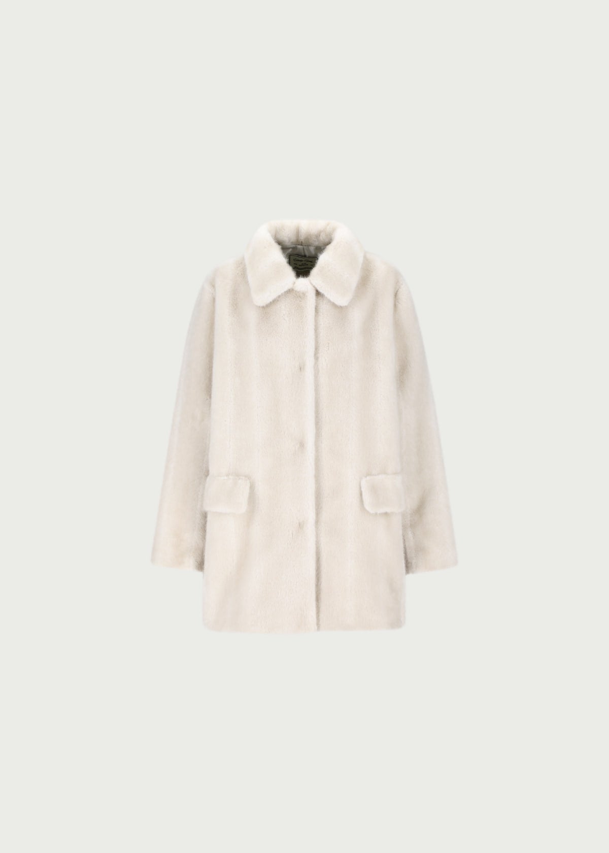 Depound faux fur long coat - ivory