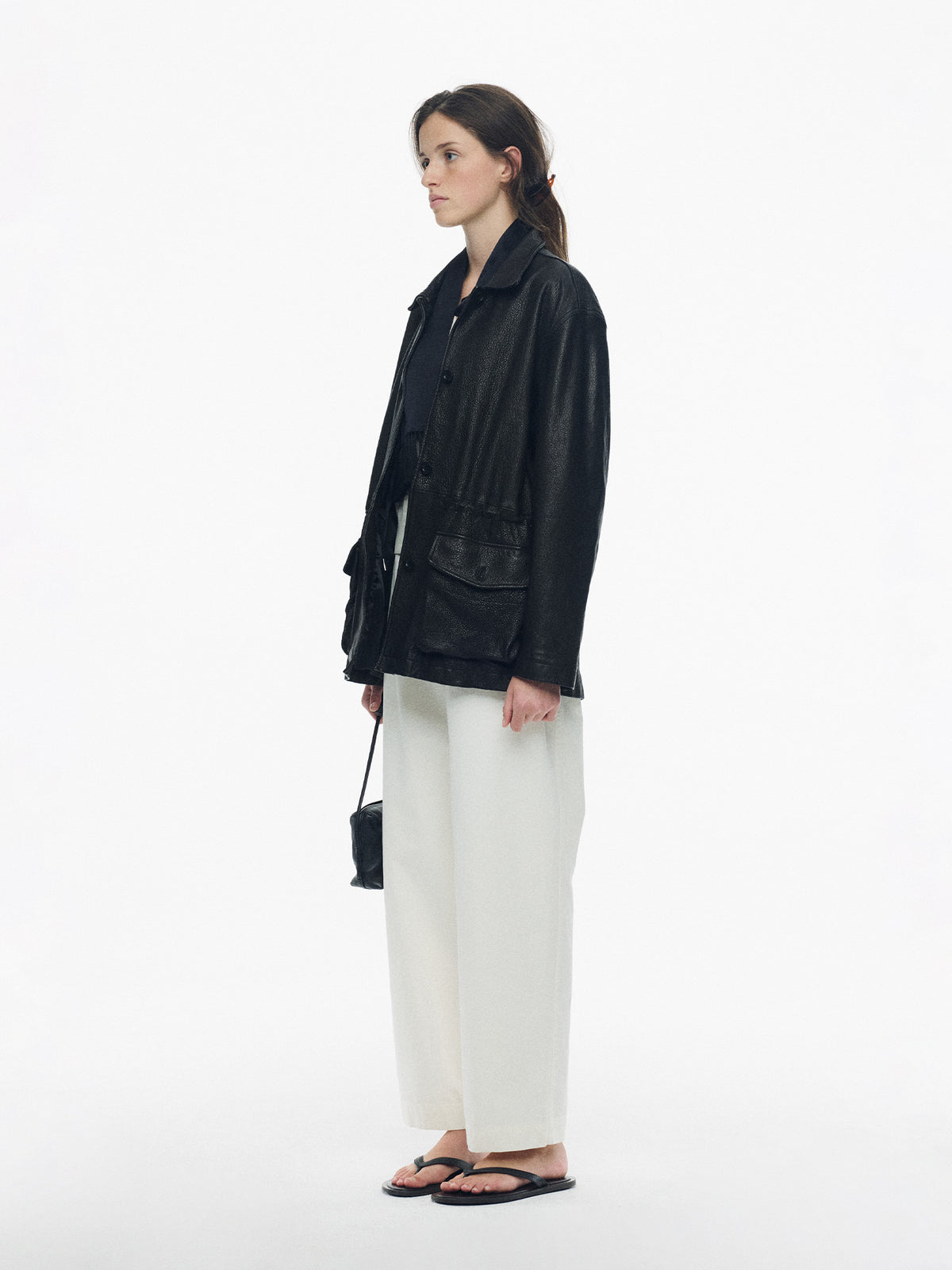 Nothing Written Arden leather jacket (Black, W) (Pre-order, ships from Oct 26)