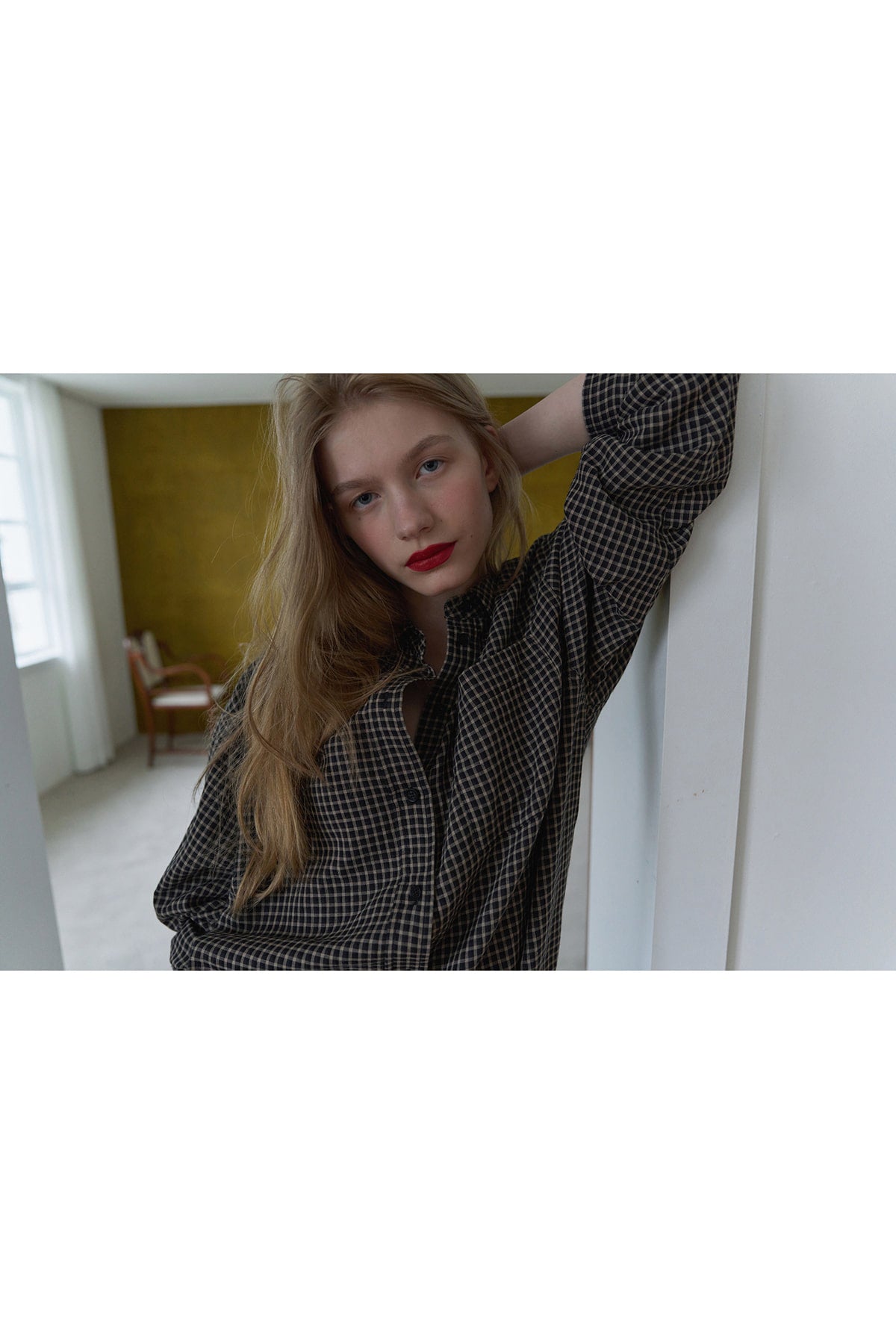 Overdueflair Oversized Vintage Check Shirt Mono