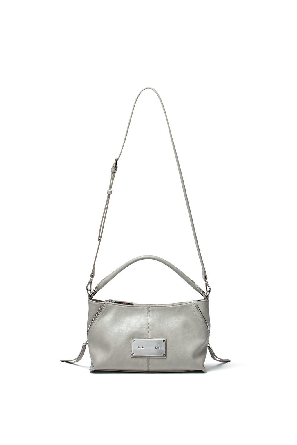 [matinkim] SIDE ZIPPER TWO WAY BAG IN GREY