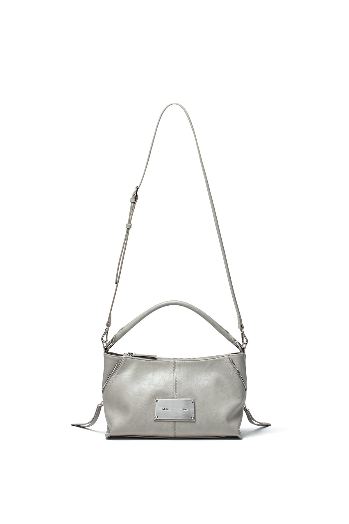 [matinkim] SIDE ZIPPER TWO WAY BAG IN GREY