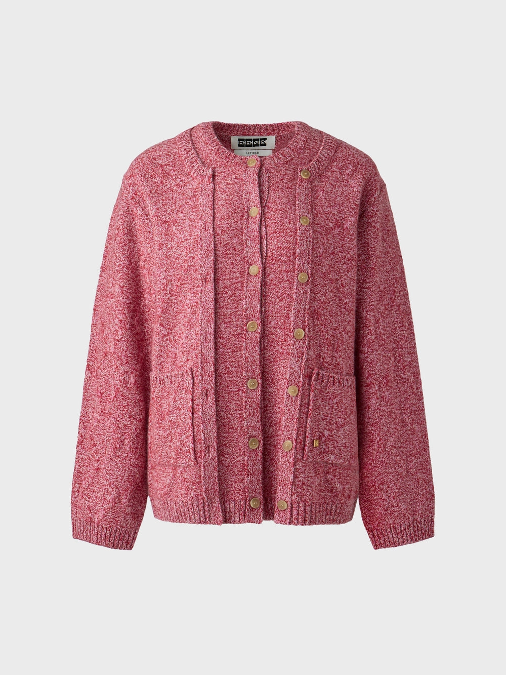 EENK Layered Knitwear Cardigan - Pink