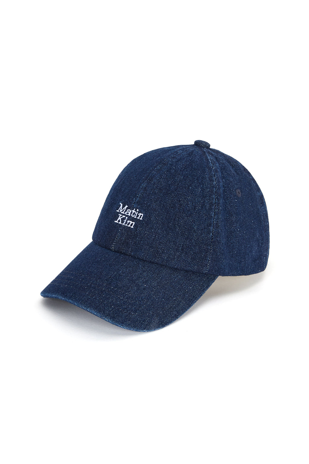 [matinkim] MATIN MINI LOGO DENIM BALL CAP IN BLUE