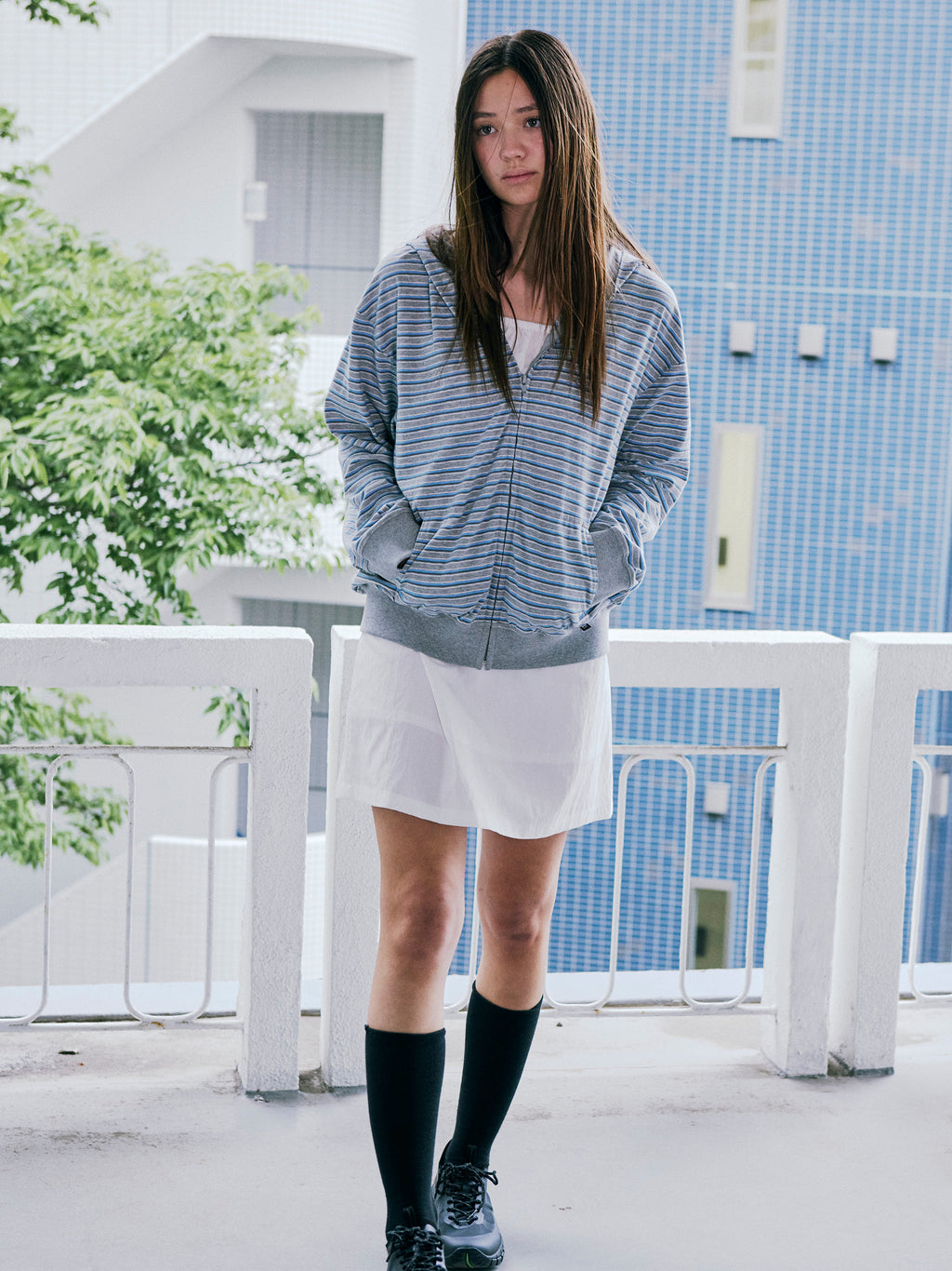 [Low Classic] Shirring String Dress_Off White