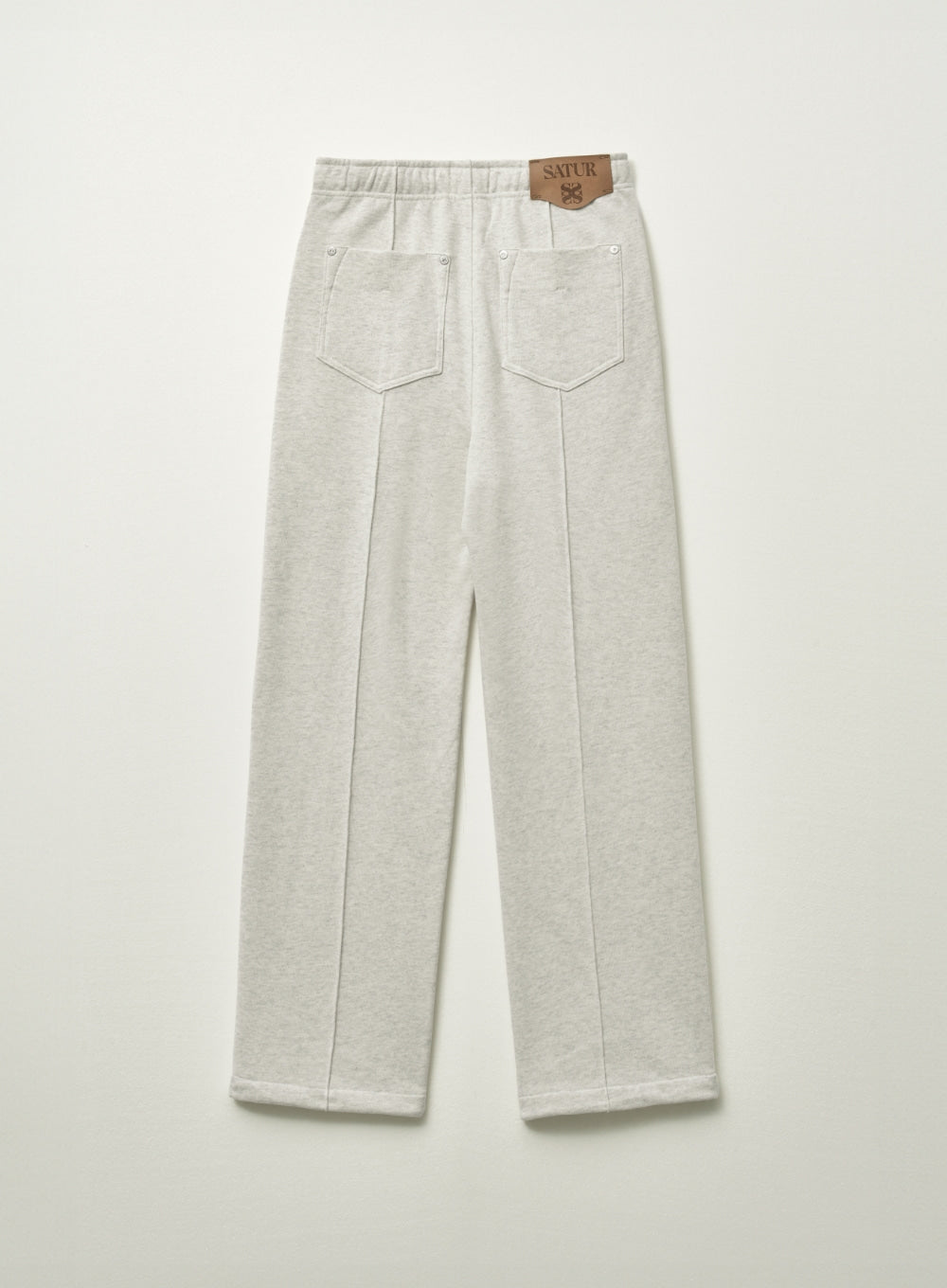 [satur] (W) Etna Lounge Straight Sweatpants - Melange Ivory