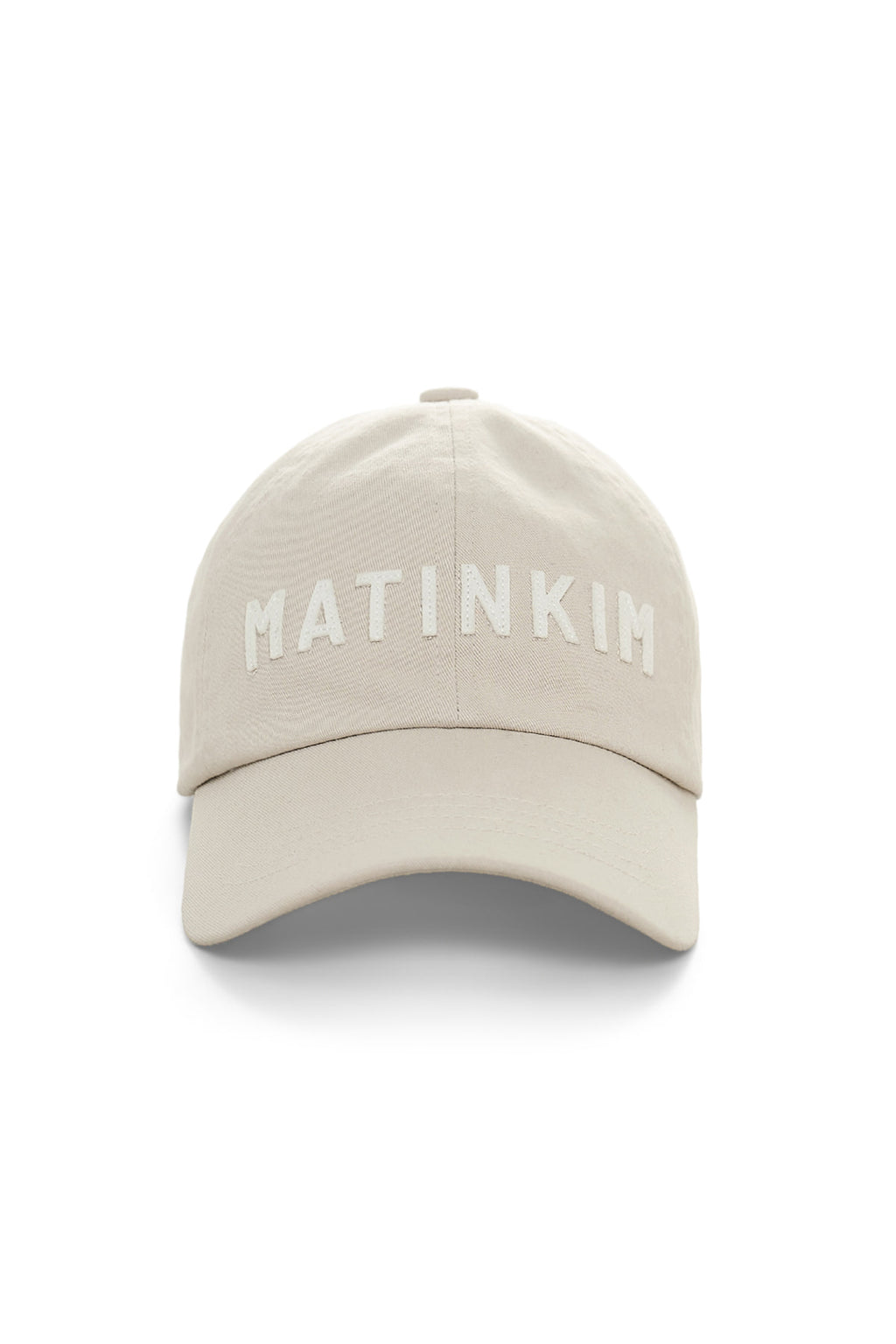 Matinkim Applique Felt Logo Ball Cap IN Light Grey