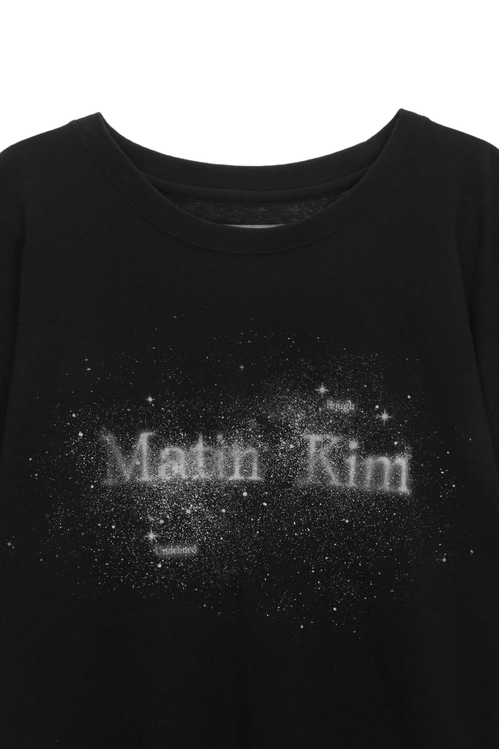 [matinkim] TWINKLE GRAPHIC LOGO TOP FOR MEN IN BLACK