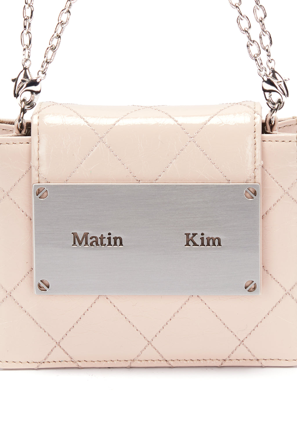 [matinkim] QUILTING ACCORDION MINI BAG IN BEIGE