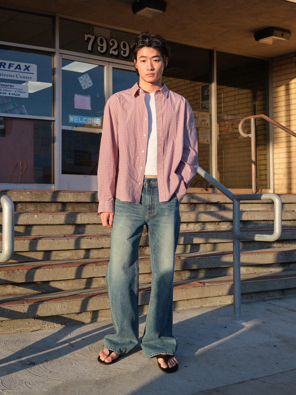 Low Classic Regular-Fit Lc Checked Shirt Pink