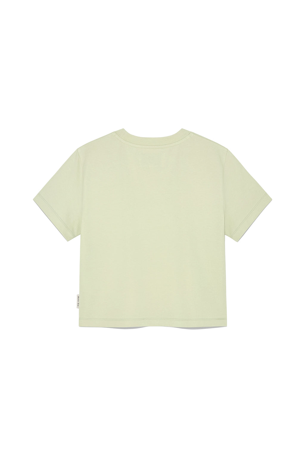 [matinkim] COLOR NAME PRINTING TOP IN LIGHT GREEN