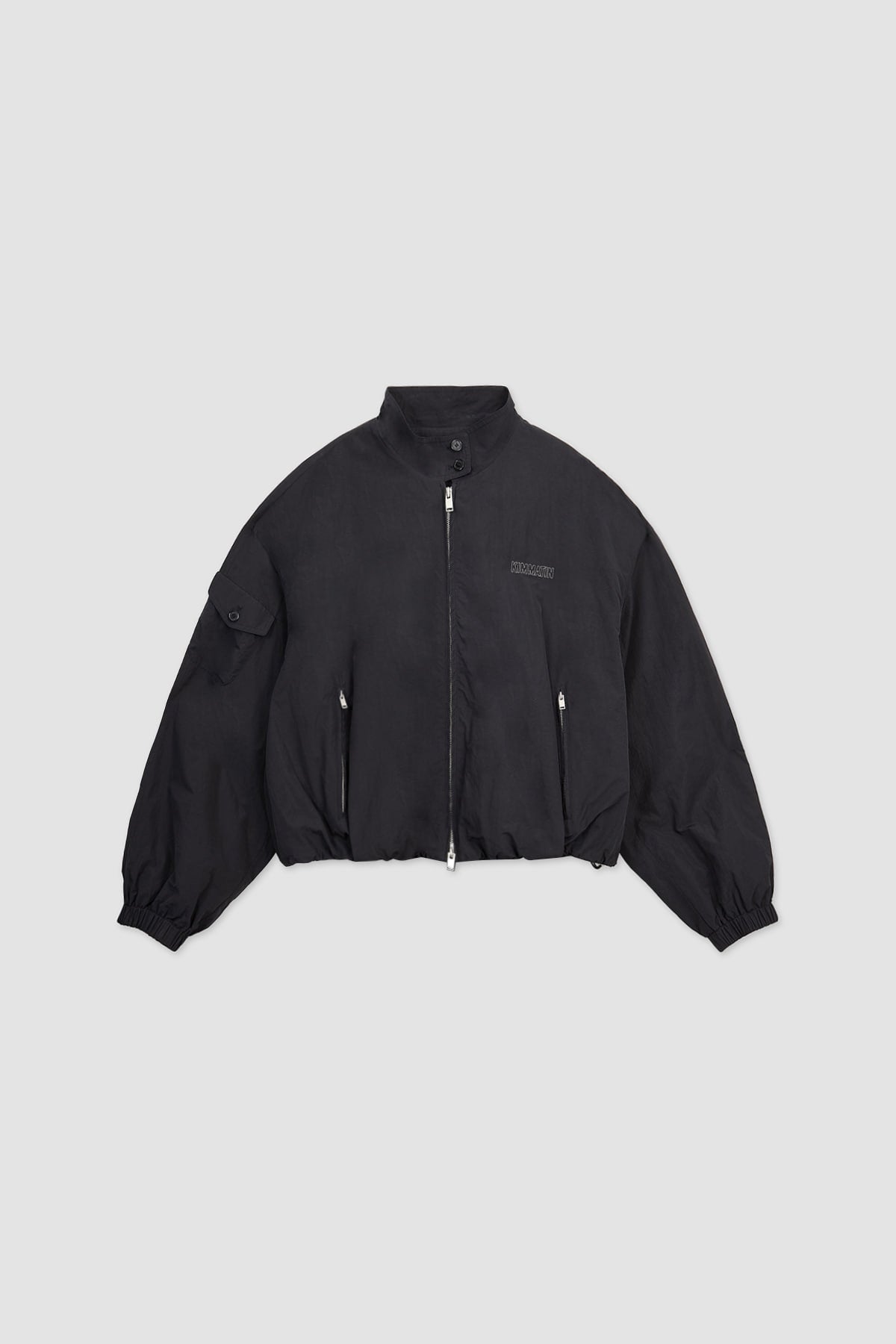 Matinkim Logo Embroidery Balloon Jumper IN Black