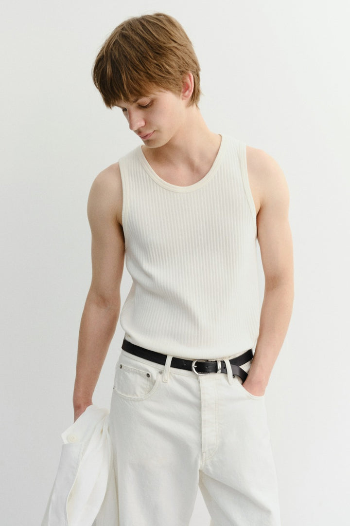 Dunst Relaxed Sleeveless Top Ivory