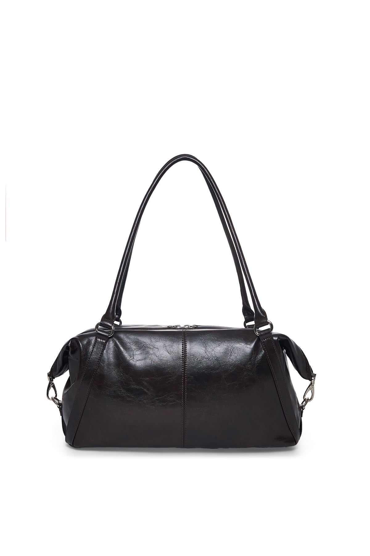 Matinkim Matin Soft Form Bowling Bag IN Dark Brown