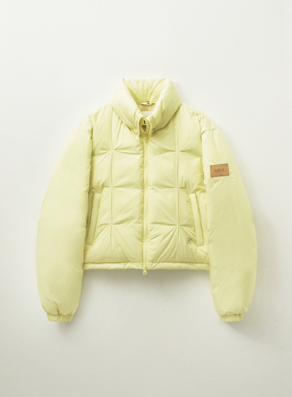 [satur] (W) Orta 2-Way Collar Duck Down Padding - Butter Cream