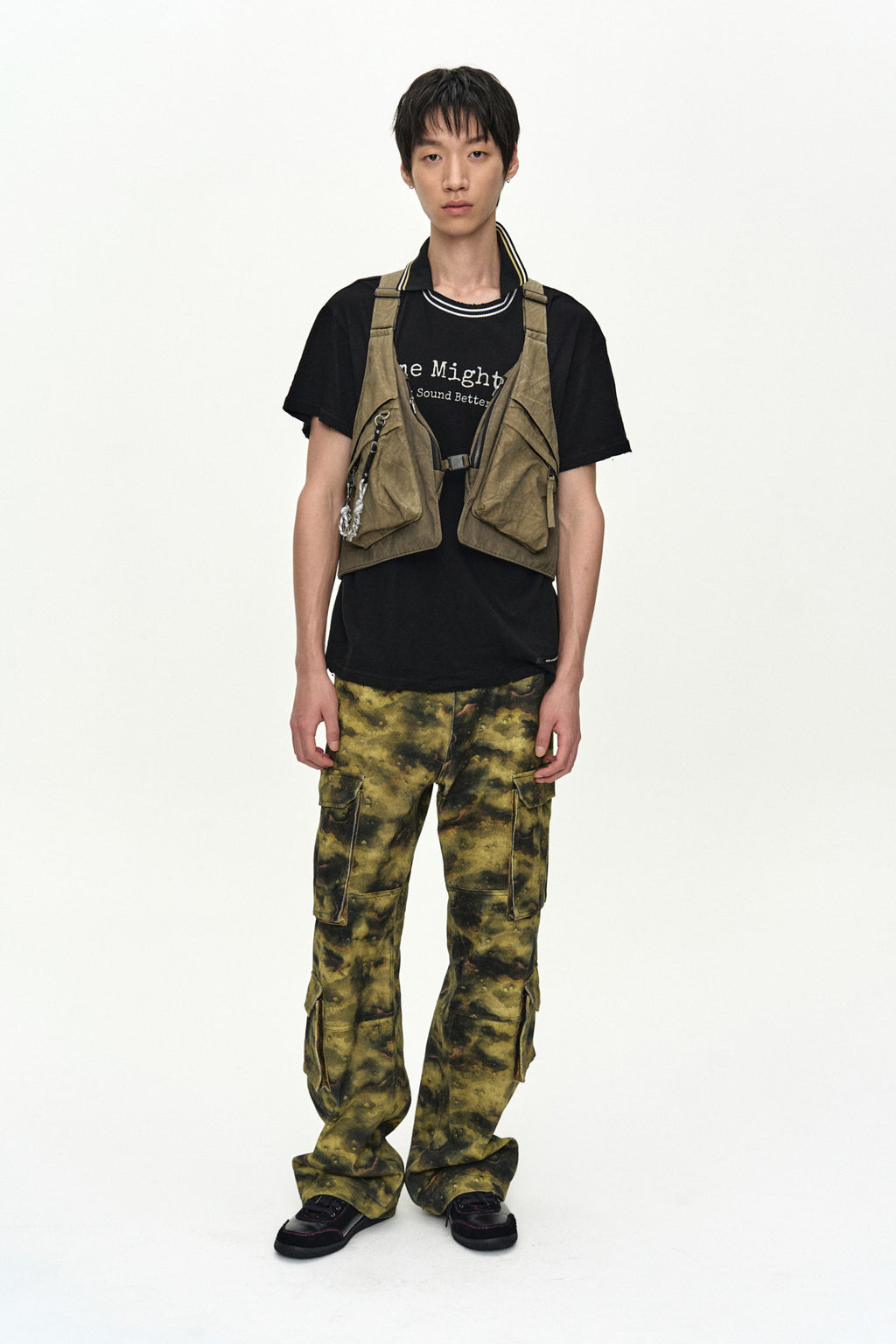 Andersson Bell Tie-Dyed Vest Backpack Khaki)