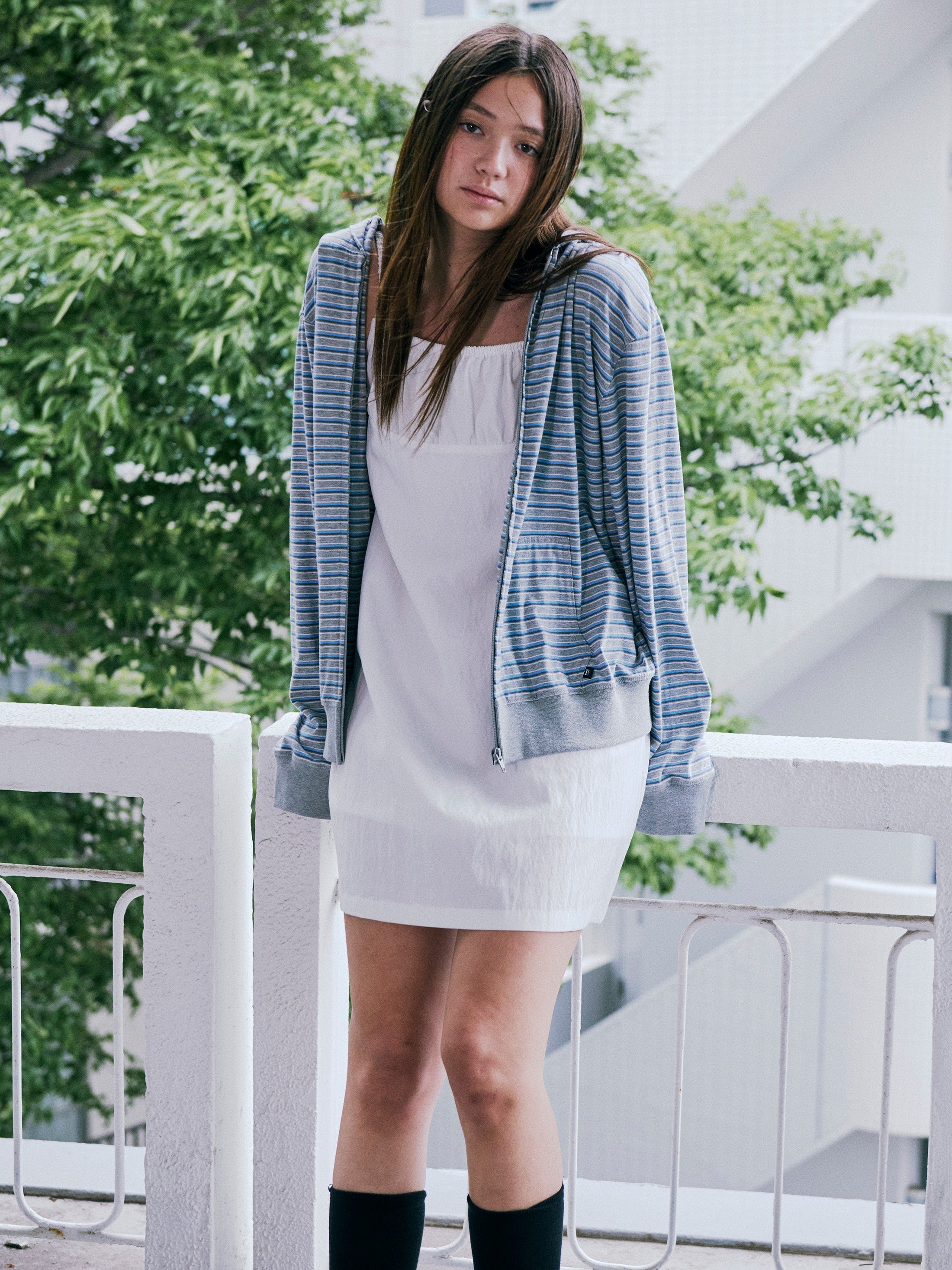 [Low Classic] Shirring String Dress_Off White