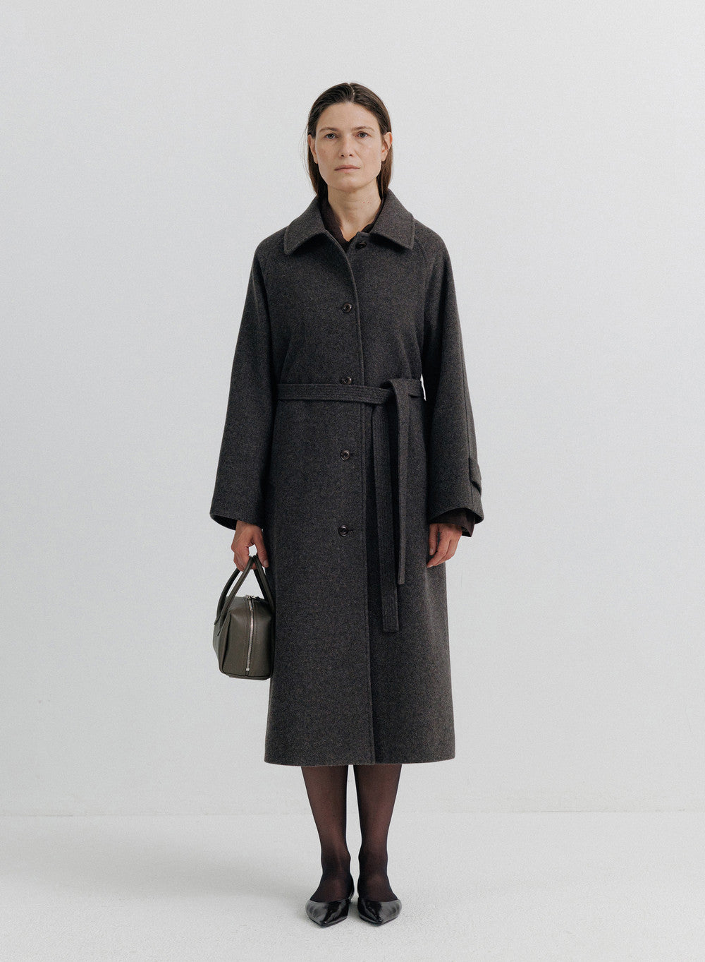 Kindersalmon Sigrid Wool Coat Mahogany